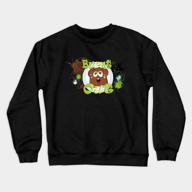 Burnt Out Crewneck Sweatshirt by mutarek